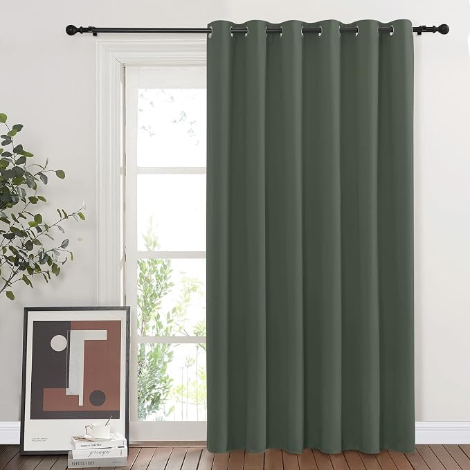 NICETOWN Sliding Door Curtains 84 inches Long, Grommet Blackout Thermal Patio - Image 8