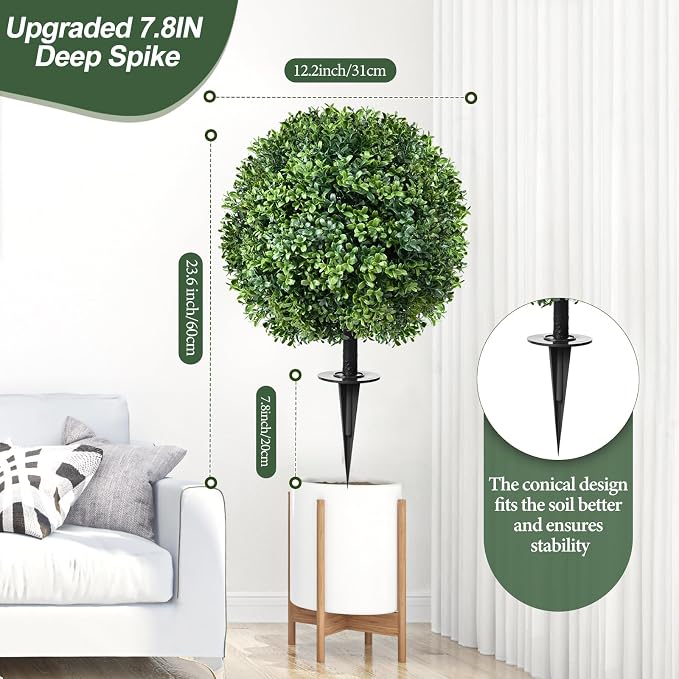 Artificial Topiary Bushes for Outdoors - Image 4