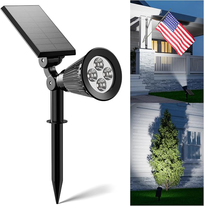 Solar Spot Lights Outdoor Waterproof by FALOVE