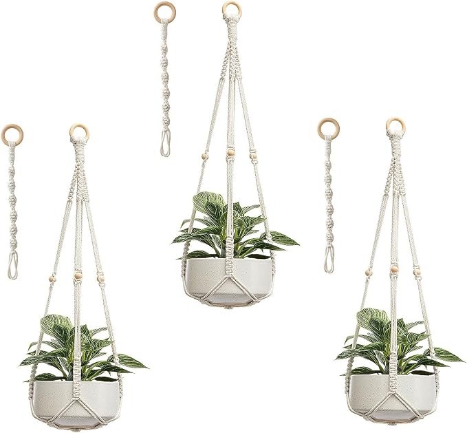 CADNLY Macrame Plant Hangers Indoor – Rope Hanging Plant Holder - Image 8