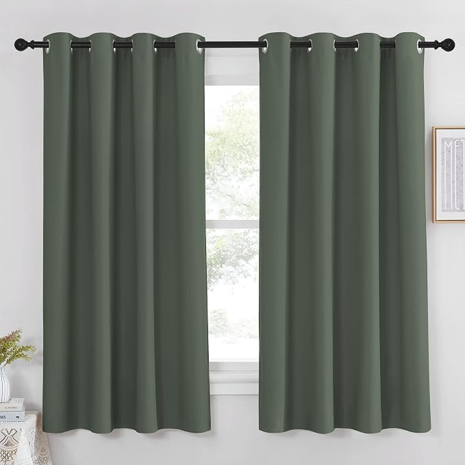 NICETOWN Blackout Curtain 63 inch Length by NICETOWN