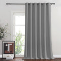 NICETOWN Room Darkning Bedroom Curtain 120" L Extra Long, Stainless Steel by NICETOWN