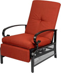 Oakcloud Adjustable Outdoor Lounge Chair Metal Patio Relaxing Recliner Chair by OckcloudPatioFurniture