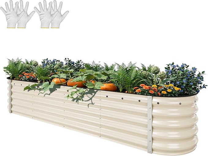 YITAHOME 17" Tall 9 in 1 Large Raised Garden Bed Kit, Outdoor Above Ground by YITAHOME