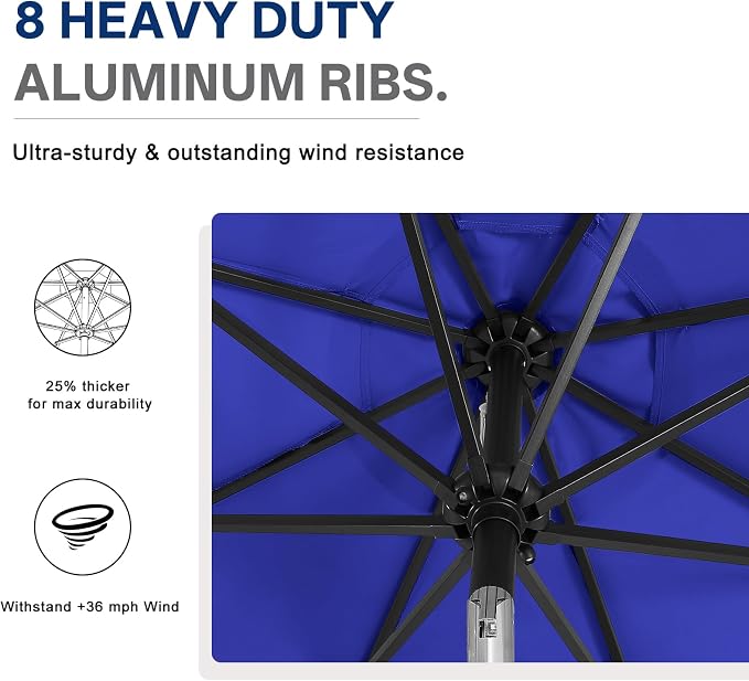 ABCCANOPY 10FT Durable Solar Led Patio Umbrellas - Image 6