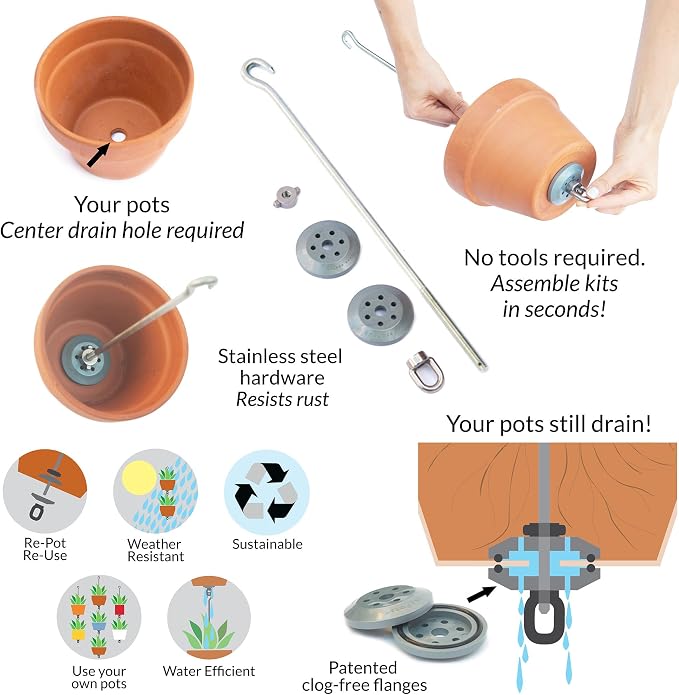 — Three Pack, Pot Hanger Kits + Accessories - Image 6