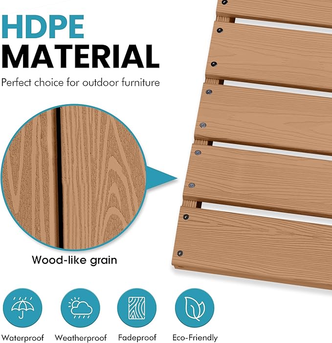 Ciokea Outdoor Bar Height Table Set of 5, Heavy-Duty All-Weather HDPE Patio Bar - Image 7