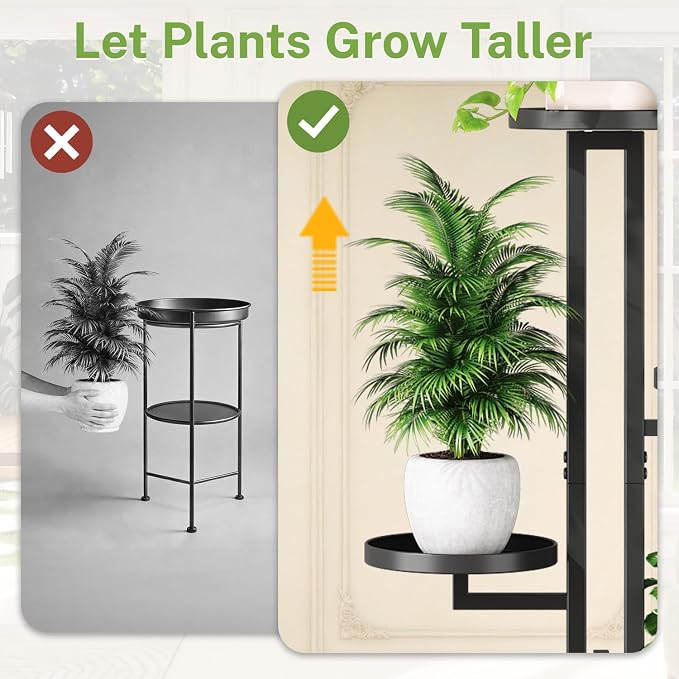 iDavosic.ly 3 Tier Plant Stand Indoor Outdoor, Tiered Corner Multiple Flower - Image 5