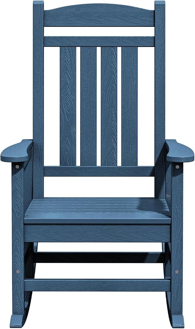 KINGYES Oversized Patio Rocking Chair Set of 2, High Density Polyethylene - Image 9