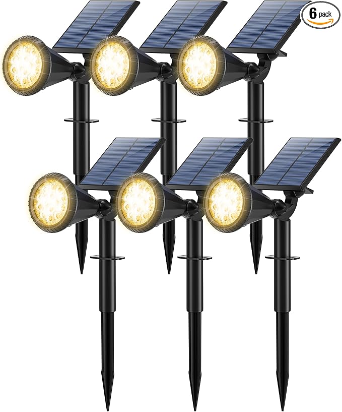 Solar Spot Lights Outdoor Waterproof 180° Adjustable Solar Powered Landscape by TadyrealSolarLights