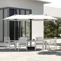 7-Piece White Outdoor Dining Set by PatioKingdom