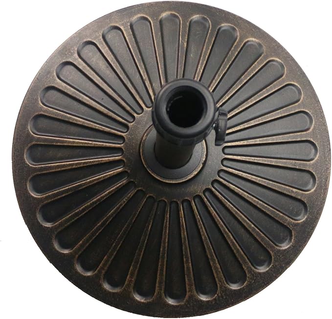 Sunnyglade 18" 30.2-lbs Heavy Duty Round Antiqued Umbrella Base - Image 2