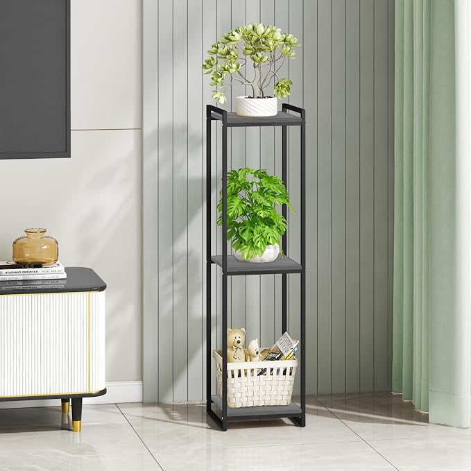 3-Tier Plant Stand Indoor, Oak Grey - Image 4