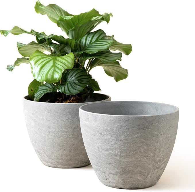 LA JOLIE MUSE Flower Pots Outdoor Garden Planters, Indoor Plant Pots by LaJol%C3%ADeMuse