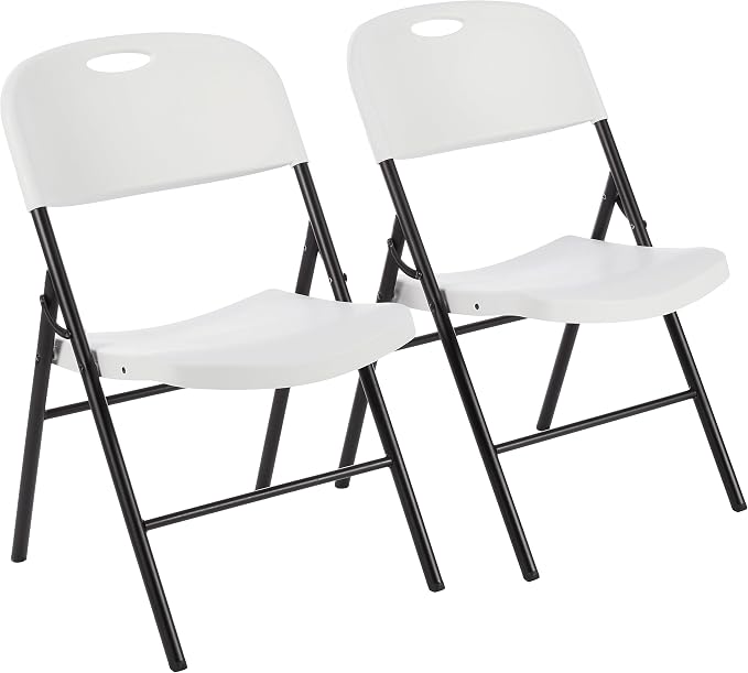 Amazon Basics Portable Folding Plastic Chair by AmazonBasics
