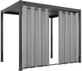 Easy-Going Linen Look Outdoor Curtains Waterproof Windproof Porch Curtains by Easy-Going
