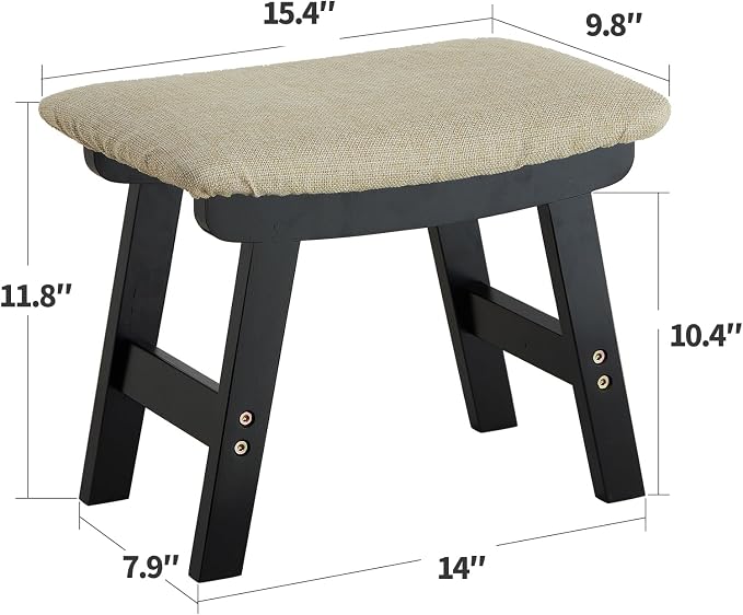 Foot Stool Ottoman Foot Rest Under Desk, Small Stool - Image 3