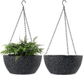 WOUSIWER 13 inch 2Pack Large Hanging Planters by WOUSIWER