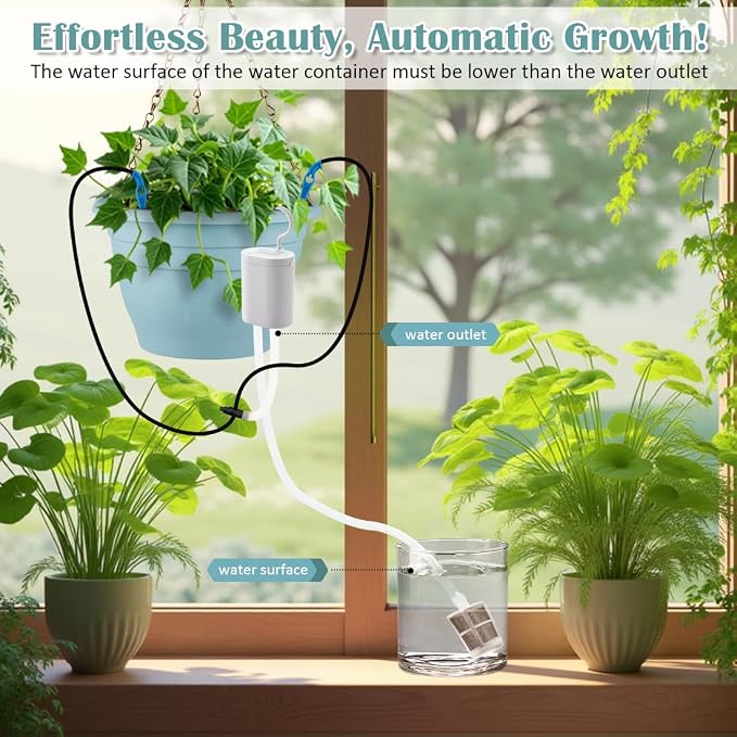 Hanging Planters 10 Inch, Self Watering Hanging Basket - Image 6