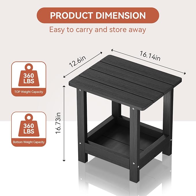 Adirondack Outdoor Side Table - Image 3
