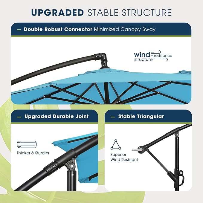 wikiwiki 10ft Patio Umbrella - Image 4