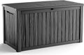 200 Gallon Outdoor Deck Box, Lockable Waterproof Outdoor Storage Boxes by MAIUSCOLI
