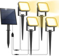 Solar Spot Lights Outdoor, 20 LED IP65 Waterproof Solar Landscape Spotlights by CREPOW