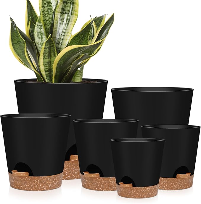Indoor Self Watering Planters by AFamilyofGardenLovers