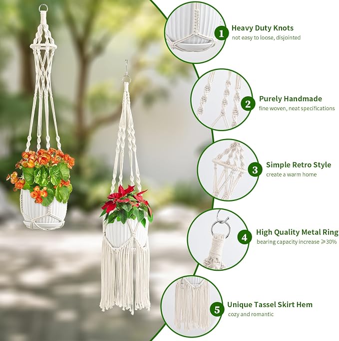 Macrame Plant Hangers - Image 2
