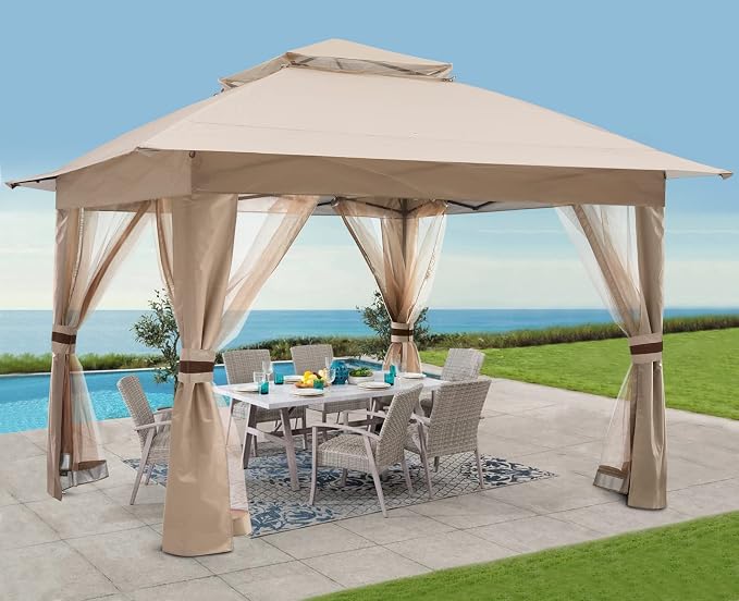 COOSHADE 13x13 Pop Up Gazebo Tent Outdoor Canopy Patio Shelter - Image 6