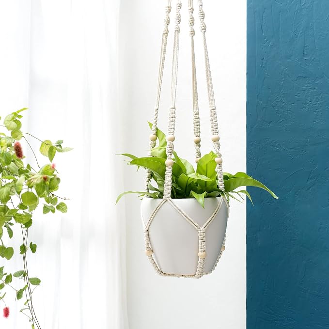Mkono 43 Inch Macrame Plant Hanger Large - Image 2