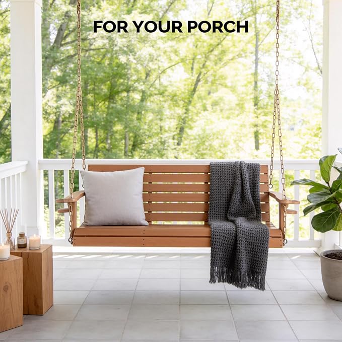 VINGLI Heavy Duty 1600 LBS HDPE Porch Swing Outdoor - Image 3