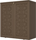 Storage Box Outdoor Caninet, Resin Indoor Storage Box Waterproof Outdoor by Mrosaa