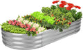 Raised Garden Bed Galvanized Planter Box Outdoor, 5ft Oval Large Rot-Resistant by RaisedGardenBed