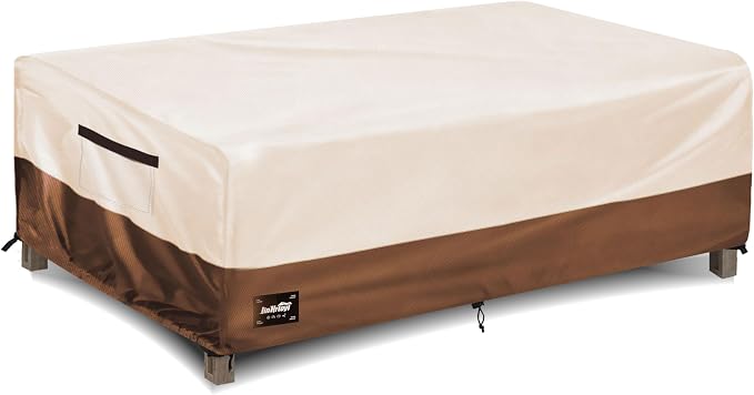 JinHrtoyi Patio Coffee Table Cover, 36Wx24Dx16H Inches 100% Waterproof Heavy by JinHrtoyiFurnitureCovers