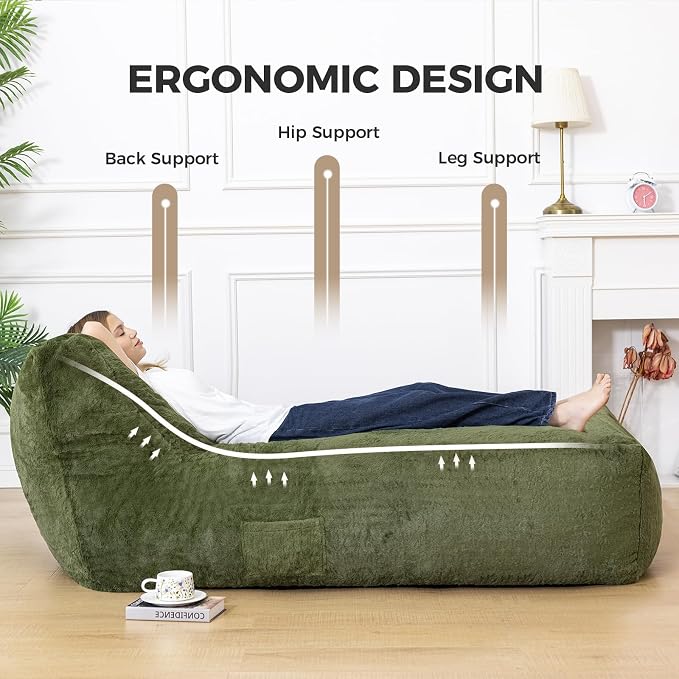 Giant Bean Bag Lounger Chair for Adults - Image 5