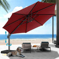 HOTEEL10x10ft Patio Umbrella Cantilever Umbrellas by HOTEEL
