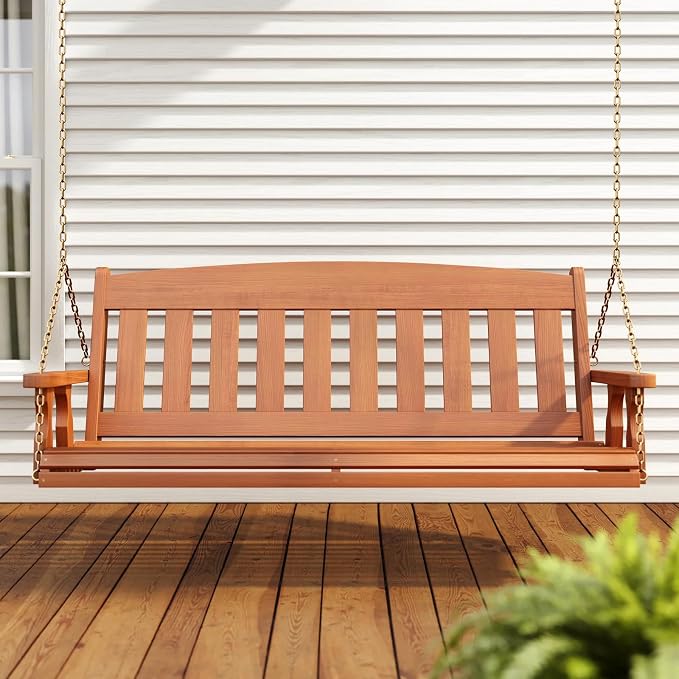 Amish Heavy Duty 800 Lb Mission Treated Porch Swing - Image 2