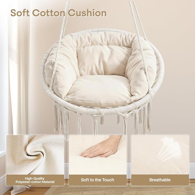 Athena Collection Hammock Chair Hanging Swing Chair - Image 3