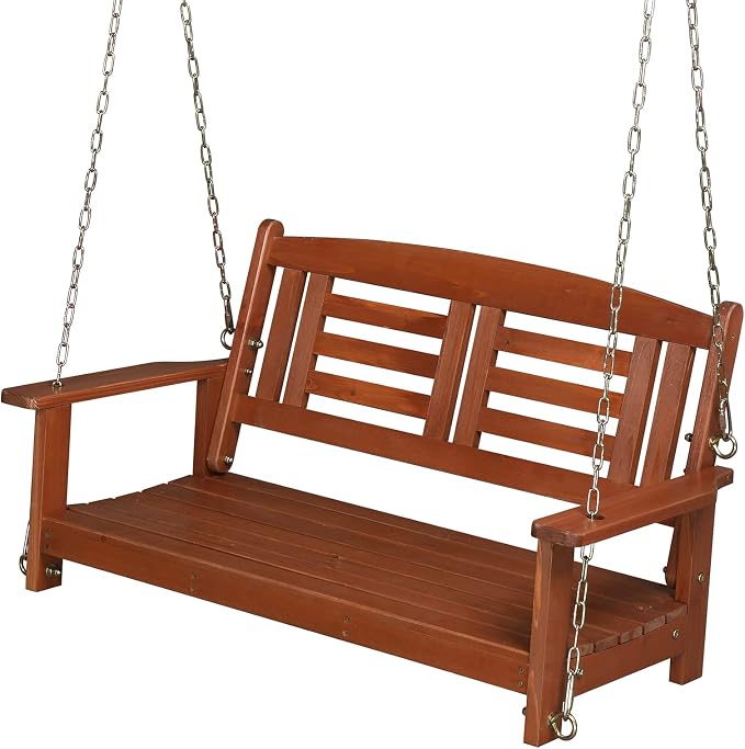 Outvita Porch Swing, Room 600lbs Capacity Fir Wood by Outvita