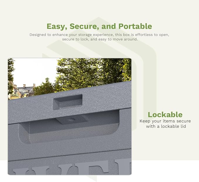 Patiowell 48-Gallon Resin Package Delivery Box - Image 9