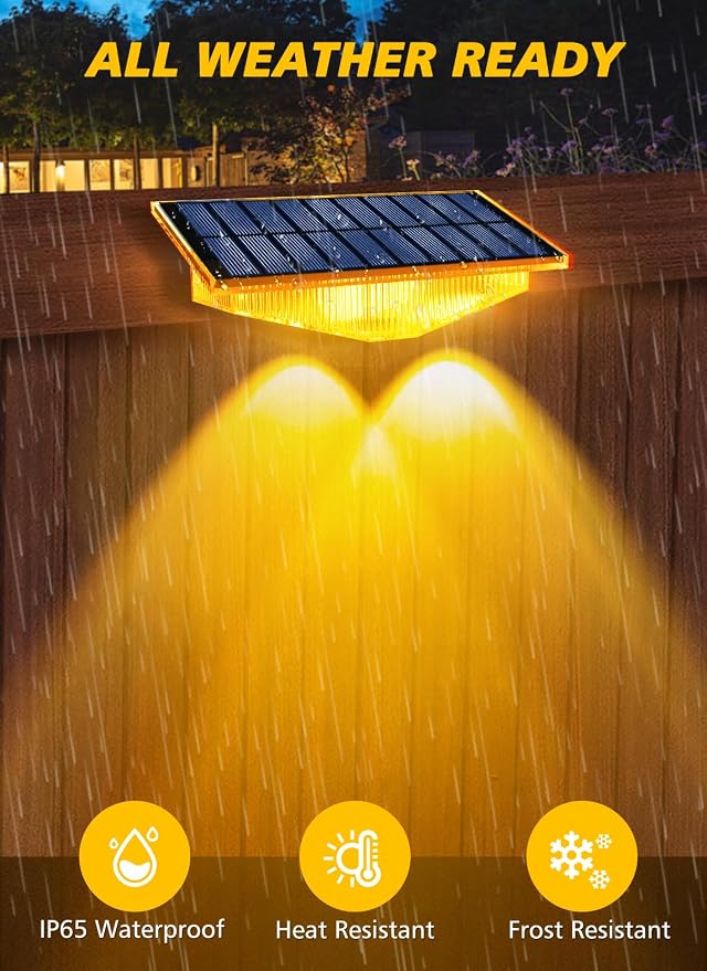 Solar Fence Lights Outdoor - Image 4