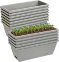 12Pcs 17Inches Rectangle Planter Box by Lysjtsr