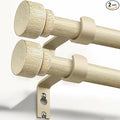 2 Pack Antique White Curtain Rods by Unknown