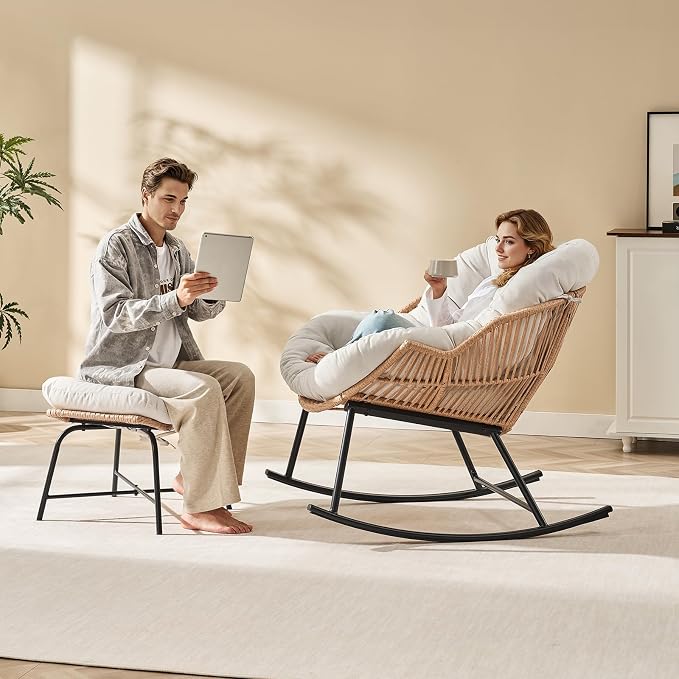 ONBRILL Papasan Rocking Chair - Image 5