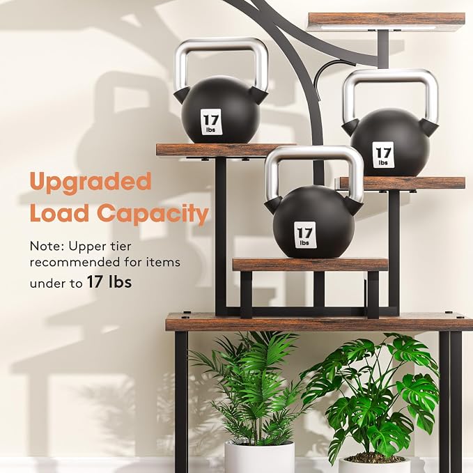 Plant Stand Indoor with Grow Light, 8 Tiered 66" Tall Plant Shelf, Corner Large - Image 5
