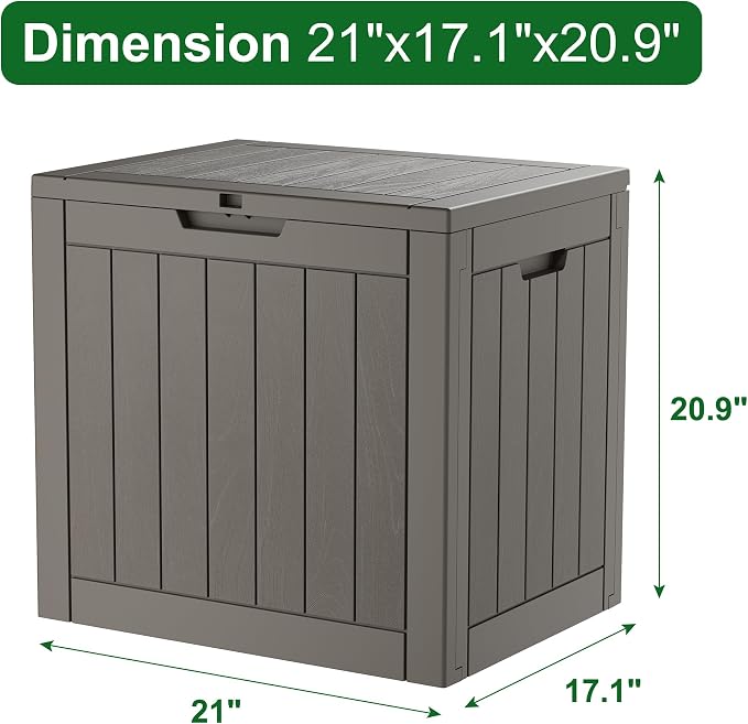 Outdoor Storage Box, Resin Deck Boxes Indoor and outdoor, Waterproof Storage - Image 3