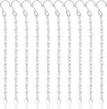 YINGFENG 10 Pack 9.5 Inch Silver Hanging Chains by YINGFENG