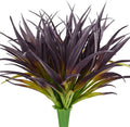 6Pcs Artificial Grass Fake Grass Plants 17.3in Outdoor Plants UV Resistant Faux by Phliofd