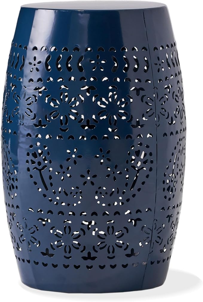 Christopher Knight Home Ruby Outdoor 12" Iron Side Table, Dark Blue by ChristopherKnightHome